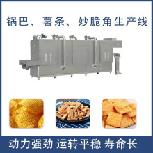 油炸苦荞片蔬菜卷零食生产线荞麦锅巴太阳片生产加工设备膨化机械
