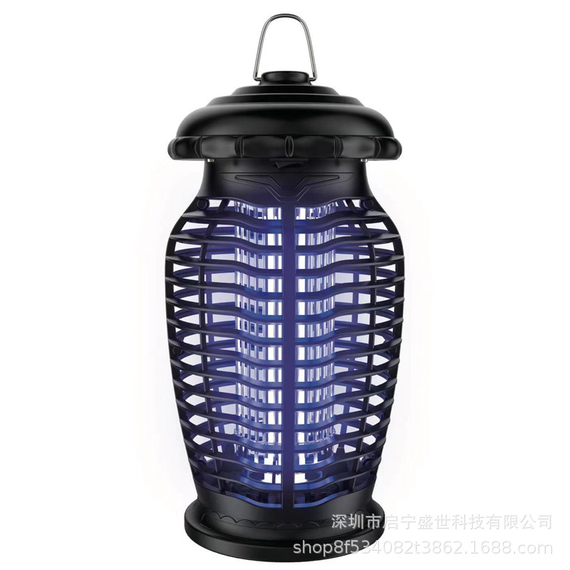 Cross-Border Supply Electric Shock 15W Mosquito Killer Lamp Amazon Manufacturer Mosquito Killer Lamp Indoor Outdoor Courtyard Uv Lamp Killer