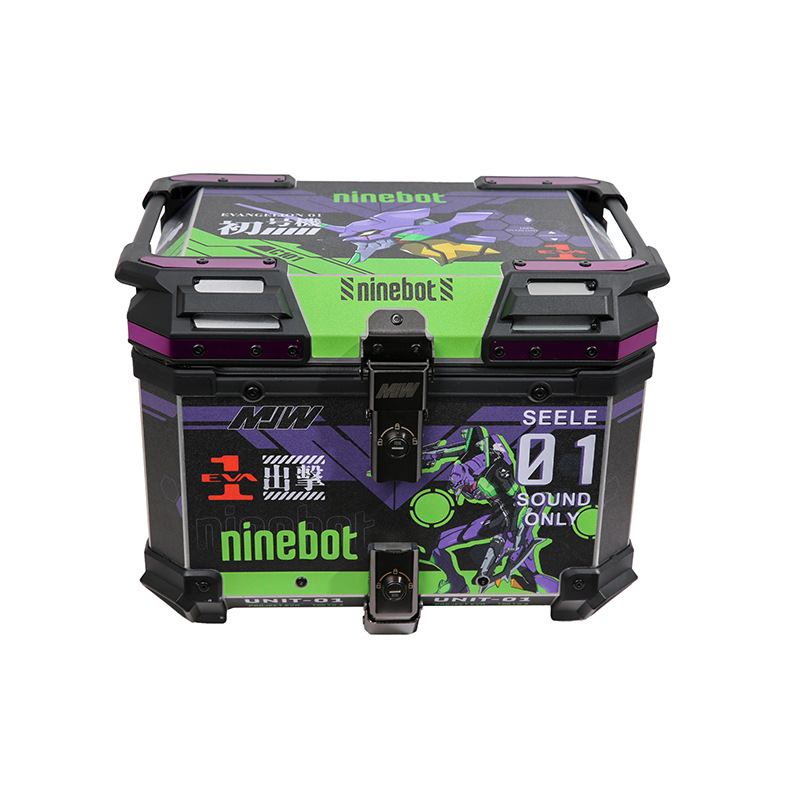 45L pegatinas de aluminio motocicleta dorada cajas de cola pedal anticolisión maverick maletero coche eléctrico grande maletero