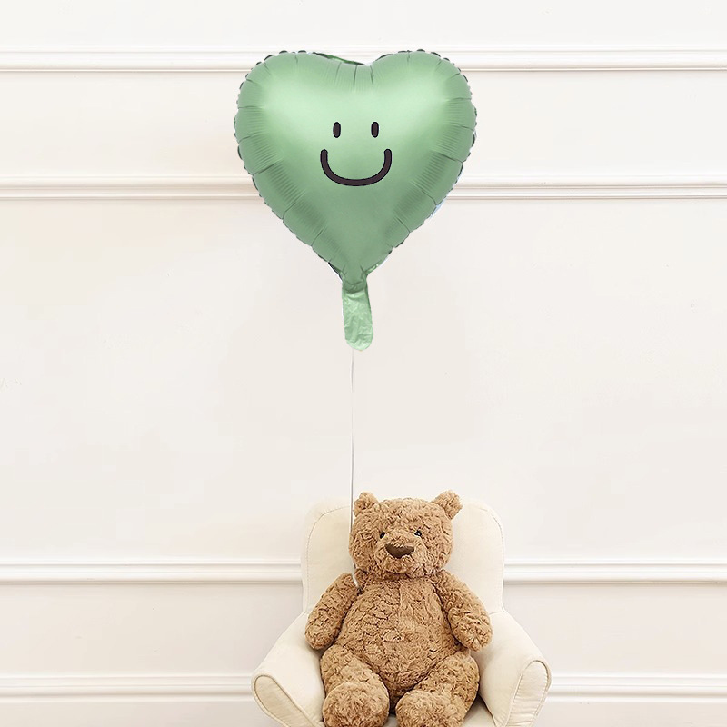 Cute Heart Shape Smiley Face Aluminum Film Indoor Party Birthday Balloons display picture 8