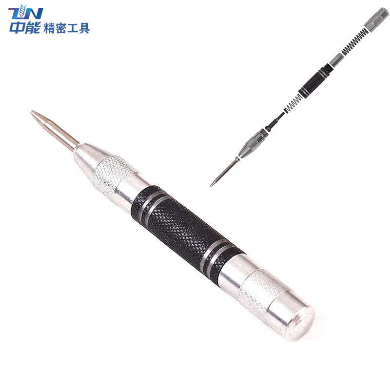 Alta dureza metal Acero inoxidable posicionamiento punzonado carpintería punzonado 150/155mm plata negro reforzado automático Centro punzonado