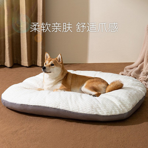 Dog mat, kennel sleeping mat, universal for all seasons, removable and washable cat floor mat, mattress, winter warm pillow, pet supplies