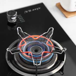 Kitchen Gas Stove Shelf Household Stainless Steel Steam Rack Gas Stove Holder Stove Non-slip Stove Holder Liquefied Gas Stove Bracket