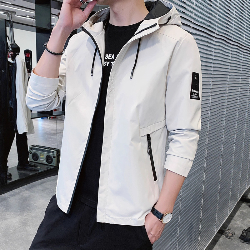 Cross-Border Men's Jacket Autumn New 2025 Trendy Stand-Up Collar Top Men's Korean Style Casual Young Men's Jacket