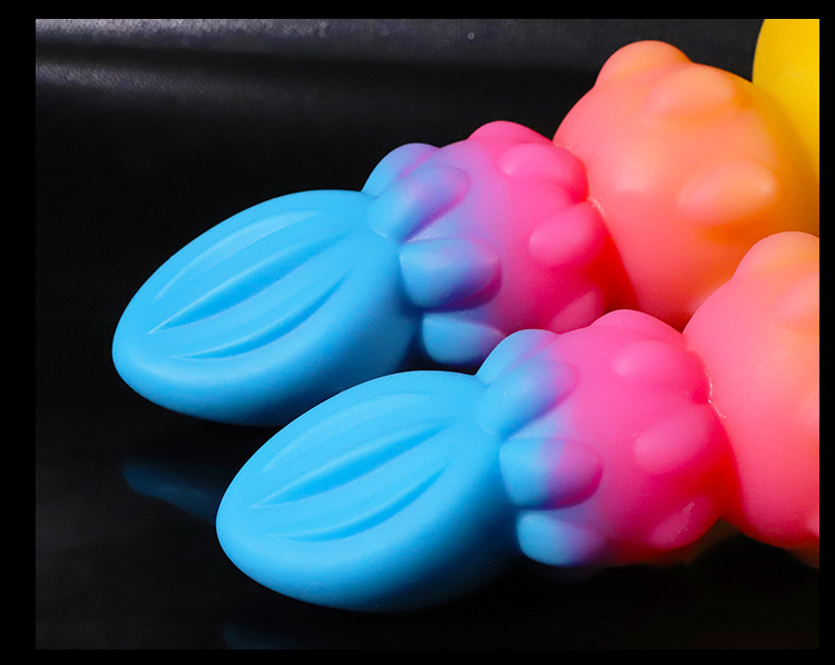 Jiuai Silicone Dildo for Adults, Small Anal Plug Style, Colorful Silicone — detail image 27