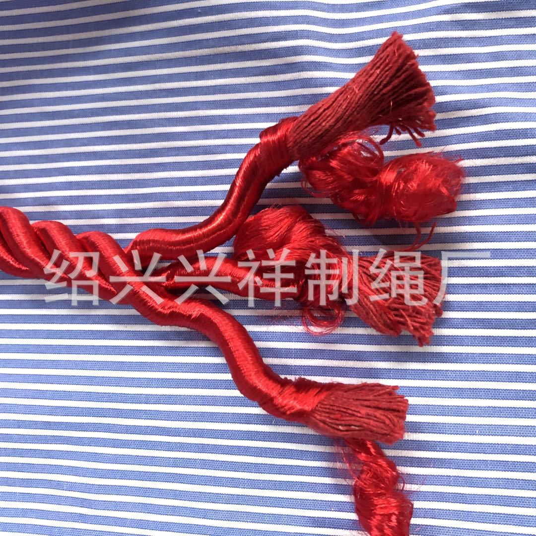 厂家直销28mm酒店用品绳/一米线麻花绳/带钩麻花绳/栏杆挂绳