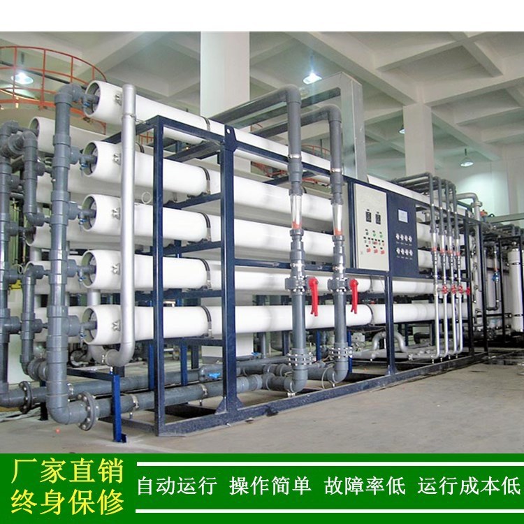 RO反渗透水处理设备PLC自动控制80T/H大型反渗透设备绿健厂家供应