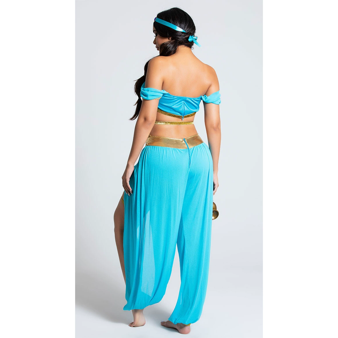 S-XL Sexy COS Costume Festival Party Wear Aladdin Magic Lamp Jasmine Princess Dress Theme Halloween Costume
