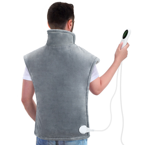 60x100cm electric heated shawl blanket 10-level temperature control winter shoulder, neck and back hot compress thermal vest for men and women