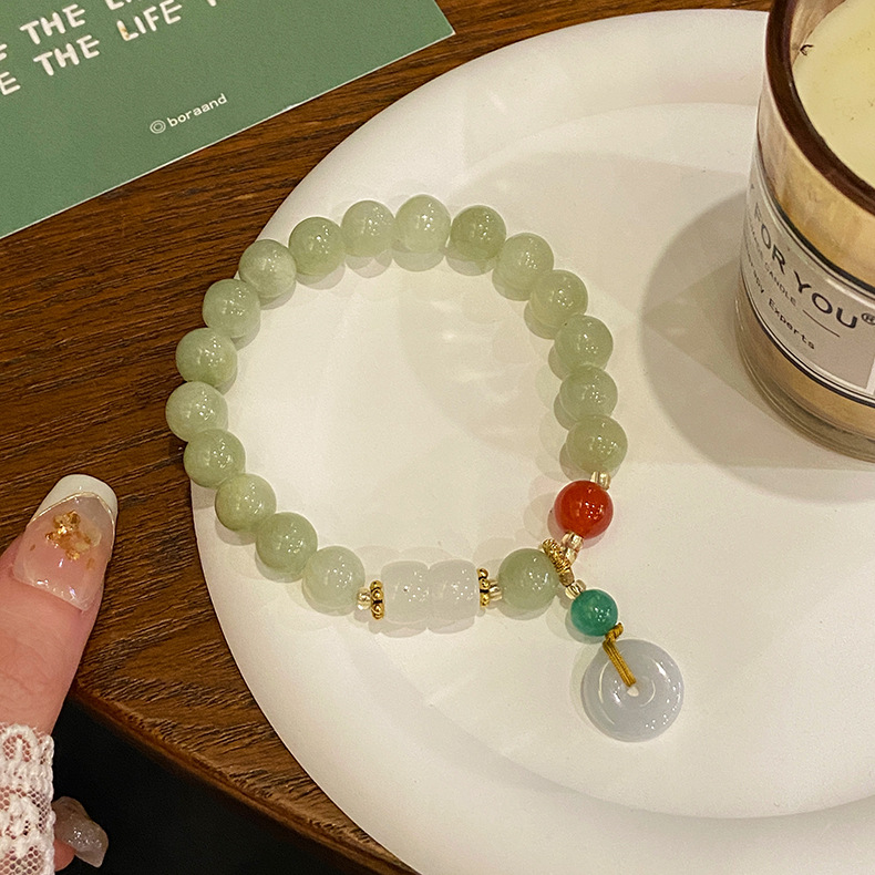 Women'S Gender 1 Piece Chinoiserie Geometric Jade Women's Bracelets