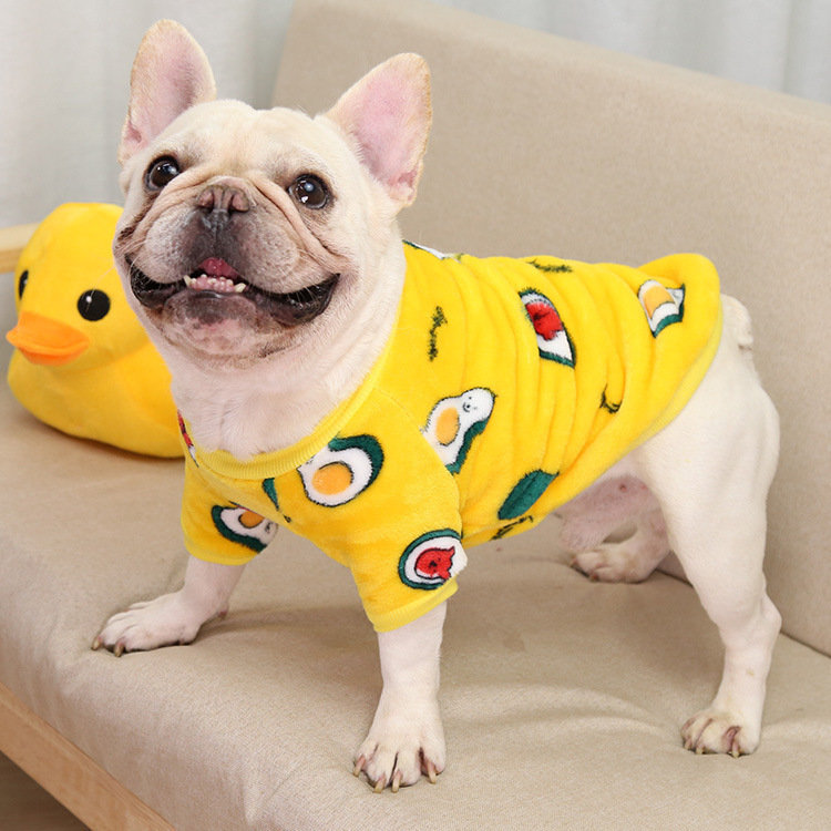 Christmas Elk Medium and Large Dog French Bulldog Puppy Autumn and Winter Pet Supplies Cat Two legged Fleece Clothes Teddy_voghion.com
