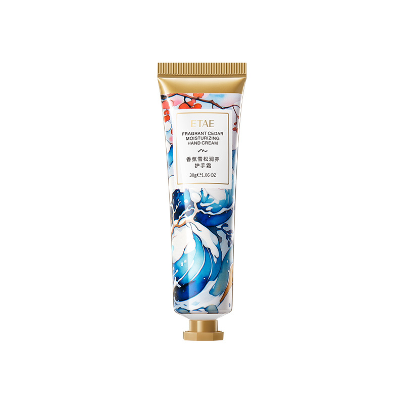 Fragrancia de cereza, crema de manos humectante, crema de manos para la piel de otoño y invierno, alta calidad facial.