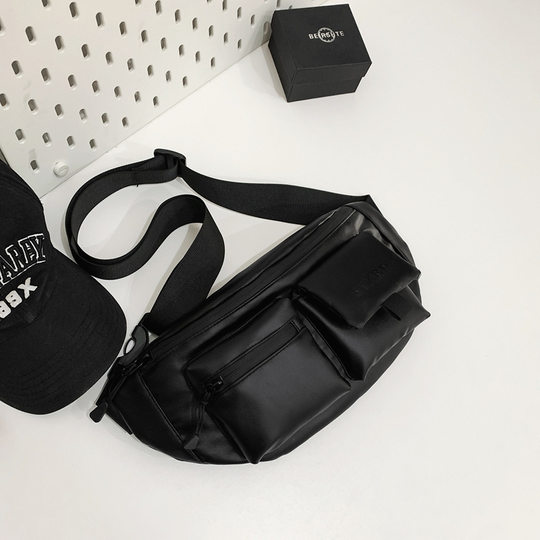 Cross-border Functional Riding Chest Bag Men's Fashion Brand 2025 New Style Simple Satchel Tactical Commuter Backpack Sports Waist Bag