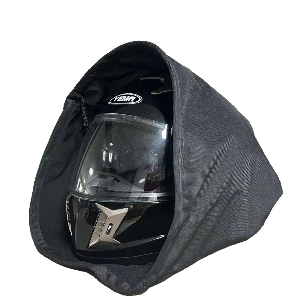 Bolsa negra para casco integral prefabricada, bolsa para casco de vehículo eléctrico, bolsa antipolvo para casco de motocicleta, bolsa de almacenamiento