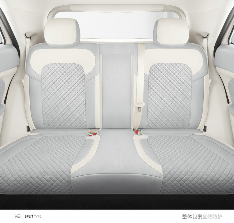 24 Euler Good Cat Seat Cover All-inclusive Autumn and Winter Four Seasons Fabric Linen Seat Cover Interior Modification Special Car Cushion