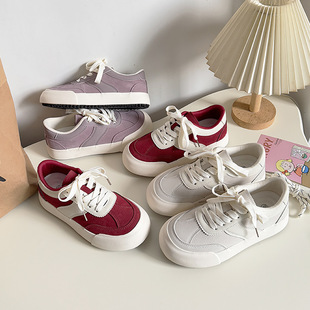 2025 Cream Rice New Casual All-match White Shoes Children's Students Comfortable Casual Sneakers sneaker 6607