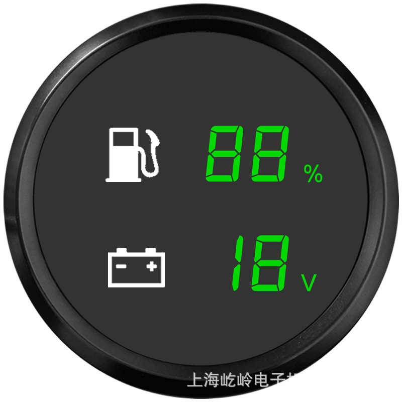 Water Level Sewage – Erheyi automobile instrument - black-frame-black-background-oil-level-voltage