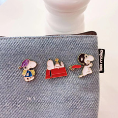 卡通動漫動物ins史努比合金胸針徽章 男女學生 衣服包包裝飾品