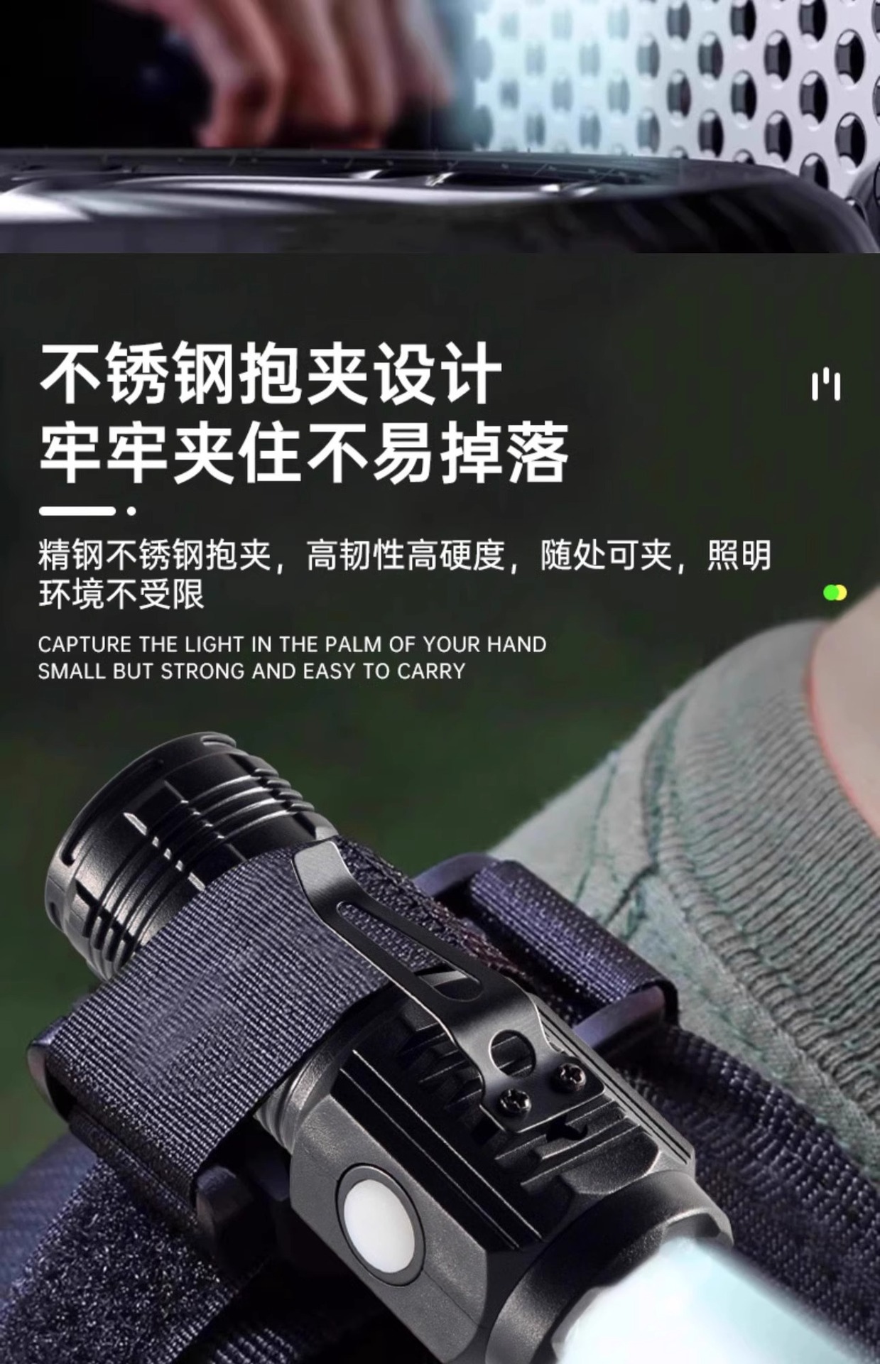 Flashlight with Strong Light, Rechargeable, Outdoor, Ultra-Bright, Long-Range, Small, Mini, Portable, Household, Durable Xenon Led Light
