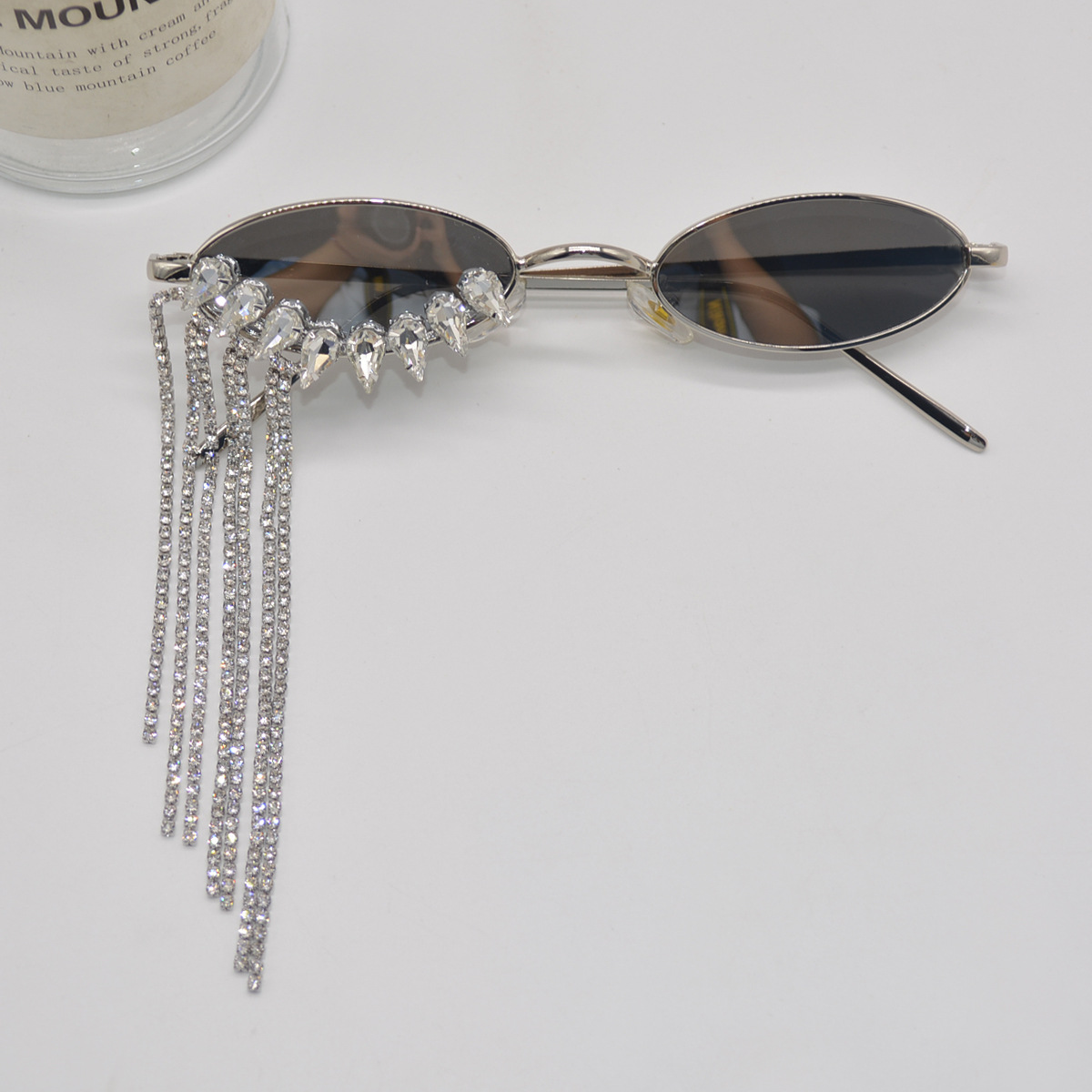 16g Weight Full Frame Glasses Structure Shiny Solid Color UV400 Protection Plastic Oval Frame Oval Full Frame Women's Sunglasses