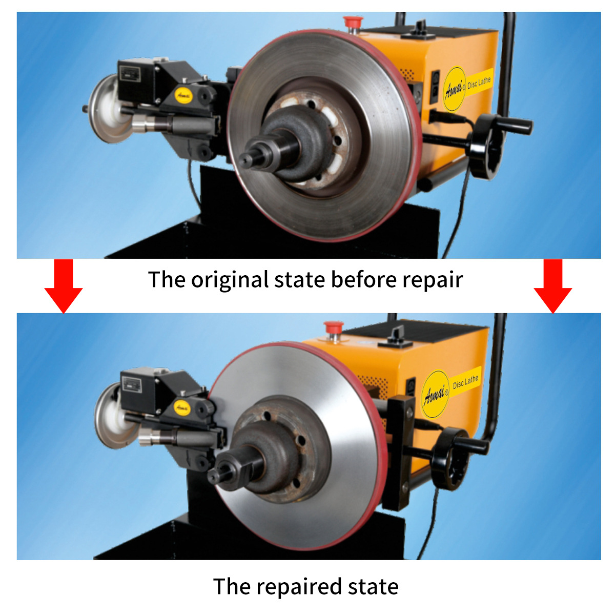 Aomai Brake Disc Disc Machine Grinding Machine Am553 Stepless Speed Disc Machine Polishing Machine Repair Machine