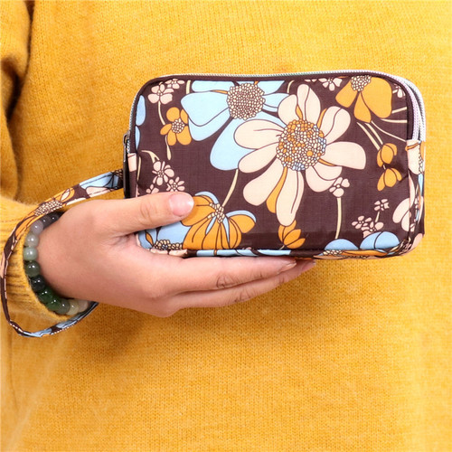 Wholesale customized new women's three-layer clutch mobile phone bag women's small bag casual coin purse women's hand cloth bag
