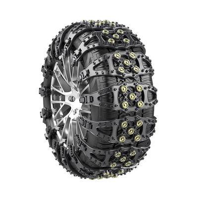 Tire snow chain – Fishbone Car Tire Anti-Skid - black-2-pack