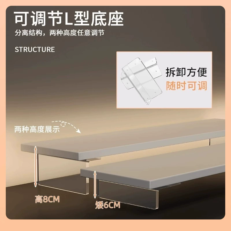 Аcrylic table laptop, screen, LCD display, storage system