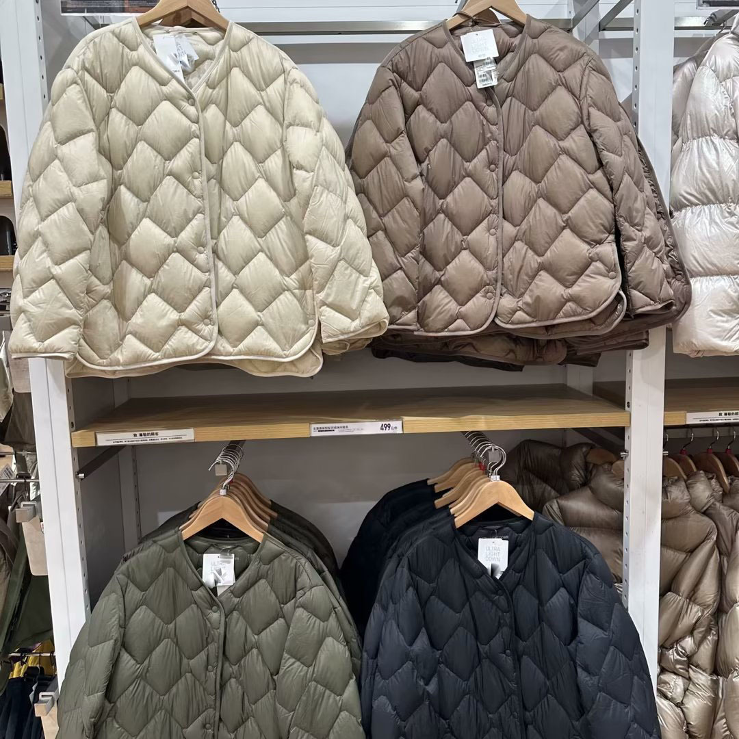 Daily Order! 2023 Autumn and Winter Jacket V Neck Casual Short Lightweight down Jacket for Women 463073