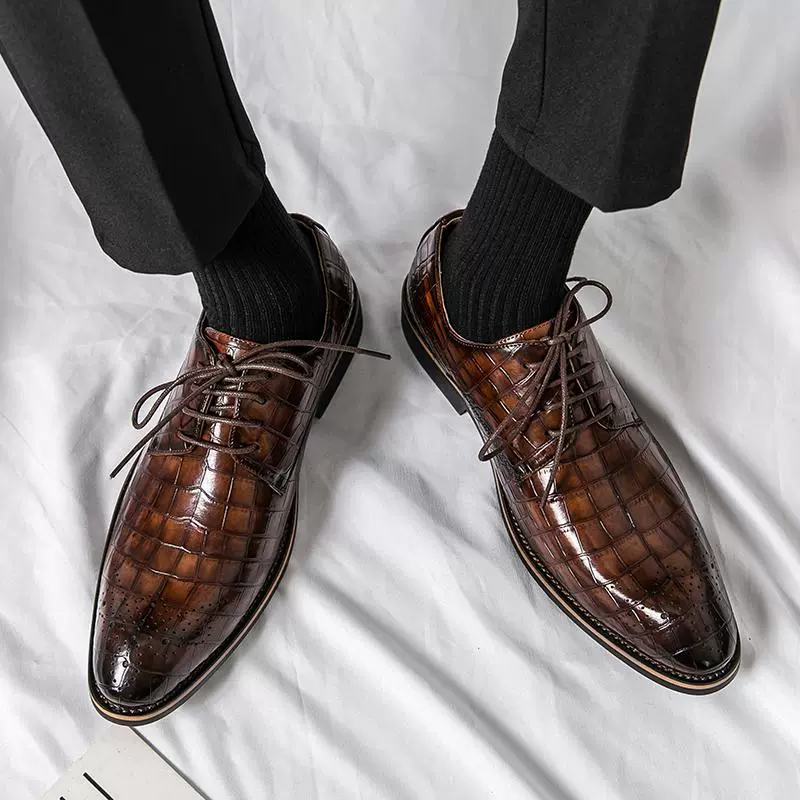 Туфли острый нос для кожаных туфель, модный тренд классический пиджак для отдыха, городской стиль, корейский стиль