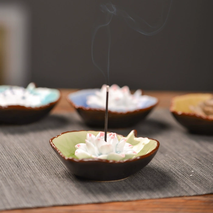Керамическая ароматная грубая глина handmade размещение лотос ароматизатор аромат аромат аромат plug керамическая декорация