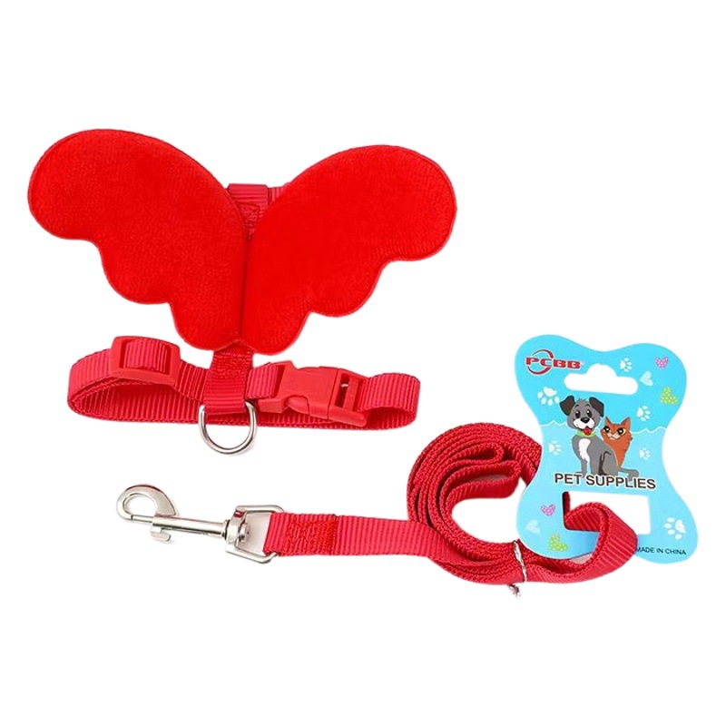 Perro mascota de tracción Ángel amor de la cuerda de tracción Ángel de la correa del pecho alas suministros para mascotas