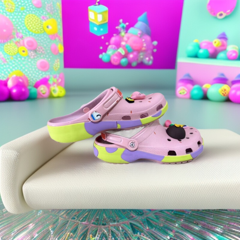 Cartoon Spongebob Clogs for Men and Women, Breathable and Comfortable Sandals, Outdoor Closed-Toe Slippers, Parent-Child Beach Shoes, Trendy Cartoon Spongebob Clogs for Men and Women, Breathable and Comfortable Sandals, Outdoor Closed-Toe Slippers, Parent-Child Beach Shoes, Trendy