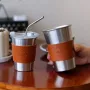 单层卷边跨境露营水杯