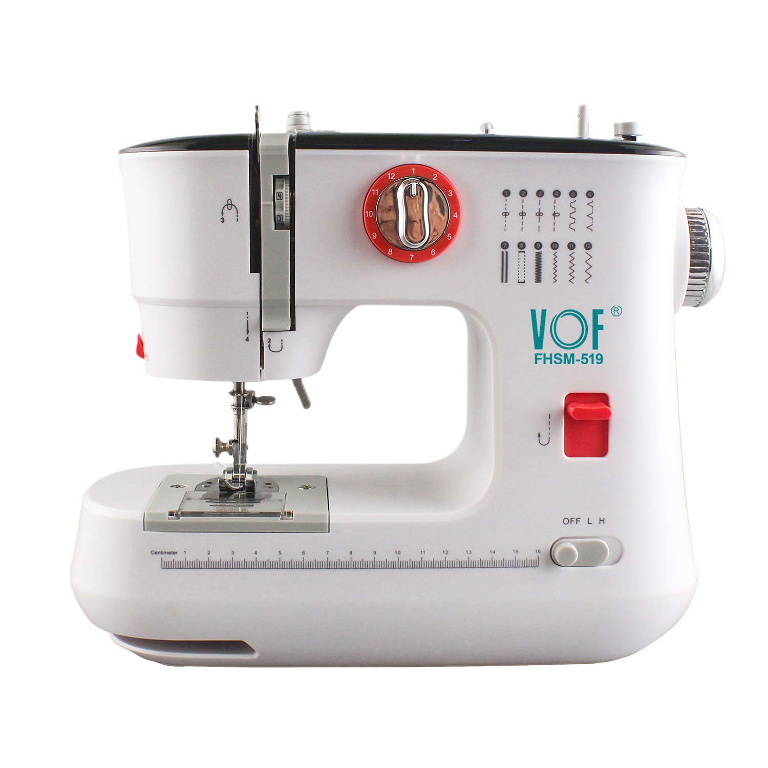 索泽519跨境热销家用缝纫机迷你便捷式锁边钉扣眼吃厚家用缝纫机