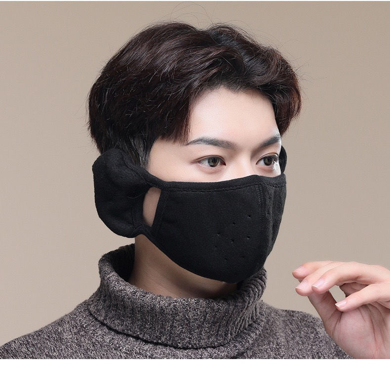 New mask cold cloth mask winter windproof warm with earmuffs ear protection cycling breathable mask wholesale