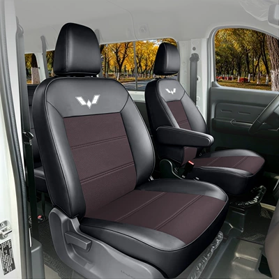 Modelə uyğun (Original) oturacaq örtükləri: energy cargo and passenger vans, suitable - full-leather-black-coffee-color-front-row-2-seats