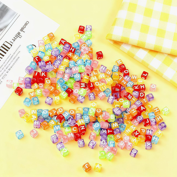 Acrylic children's creative accessory with letters