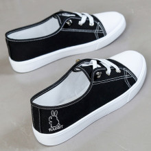 爆款布鞋子女鞋2025年新款帆布鞋百搭潮流小白鞋女春季休闲布鞋潮