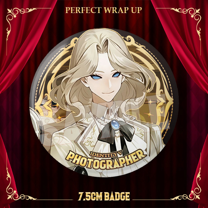 第五人格游戏完美杀青系列摄影师红夫人小说家画家75mm大徽章吧唧|undefined