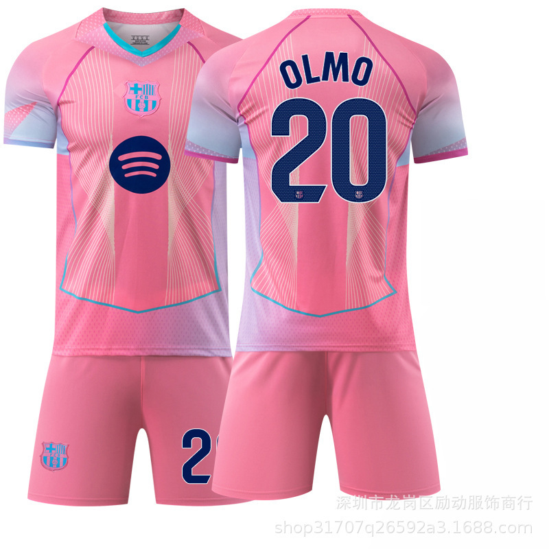 2526 新バサ ピンク サッカー ユニフォーム No.19 アマール 9 レヴァーン 10 メッシ スペシャル エディション 外国貿易供給モデル|undefined