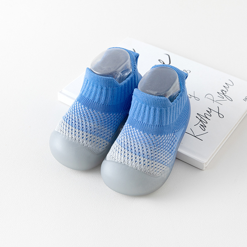Zapatos para bebés de verano zapatos de malla para bebés antideslizantes con suela suave resistente al desgaste calcetines transpirables y cómodos