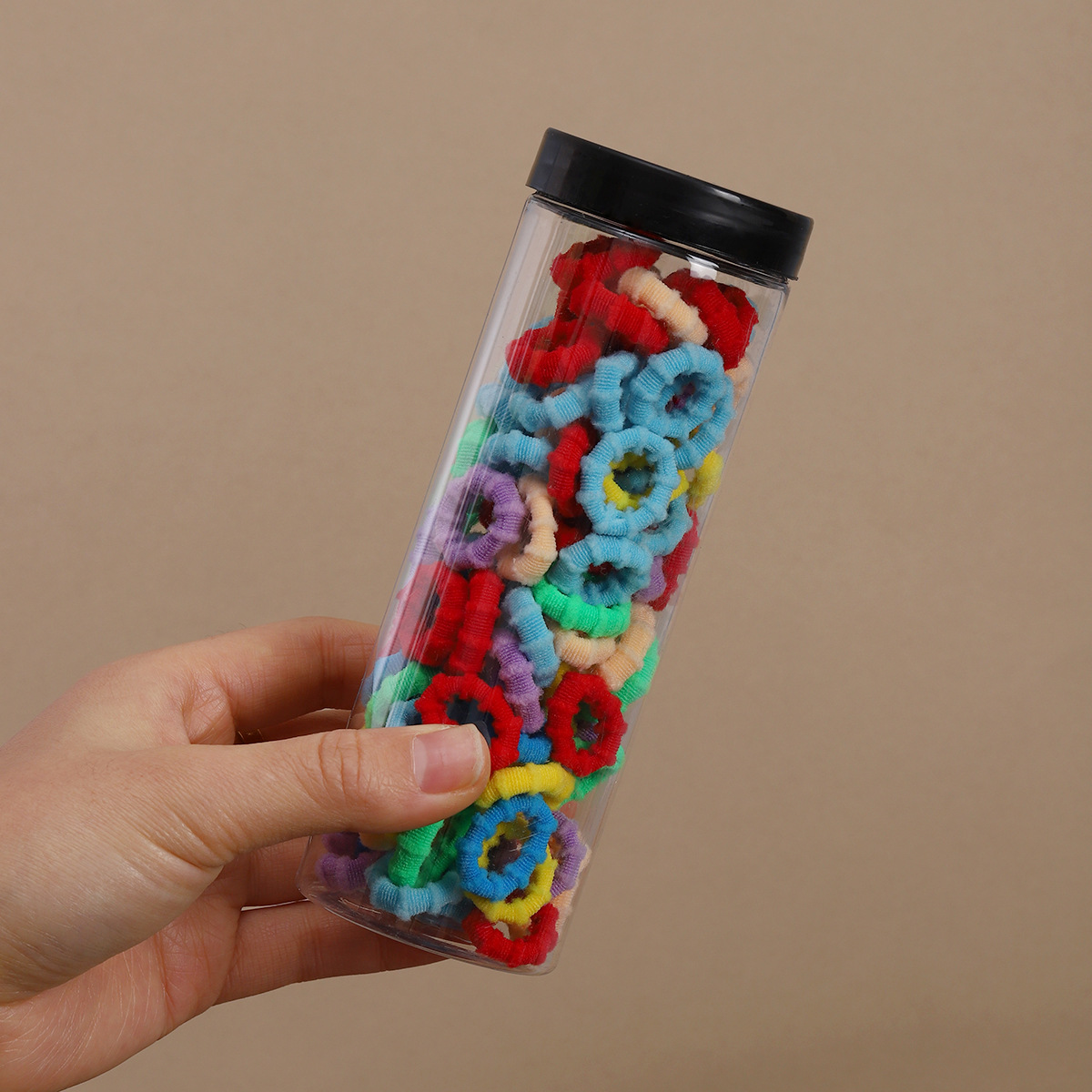 Anillo de cabello para niños color caramelo cabello para niñas 2025 nuevo cabello de cabello de alta sensación de banda de goma para el cabello