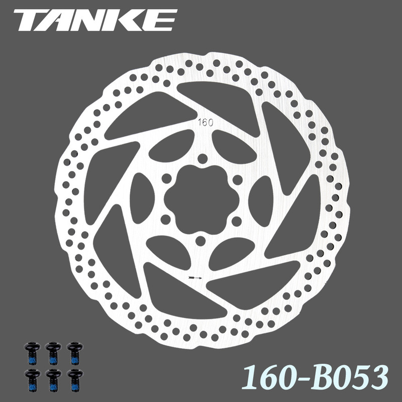 碳客TANKE自行车碟片 160mm炫彩山地车碟盘镂空不锈钢六钉刹车片|undefined