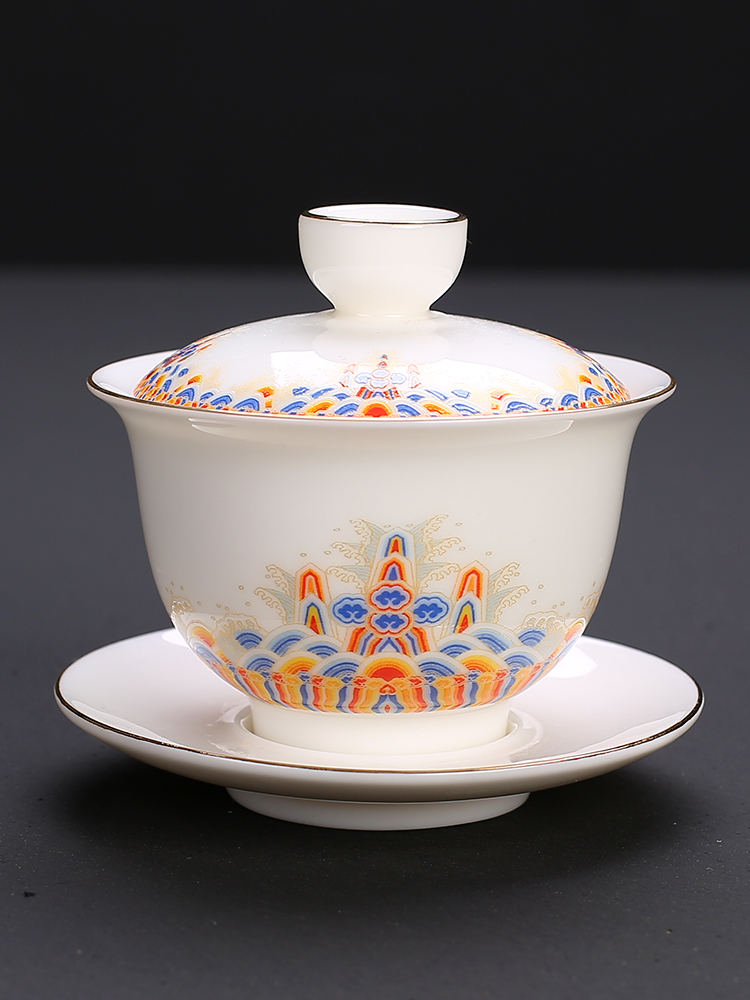 Ceramic big tea cup, anti-scald