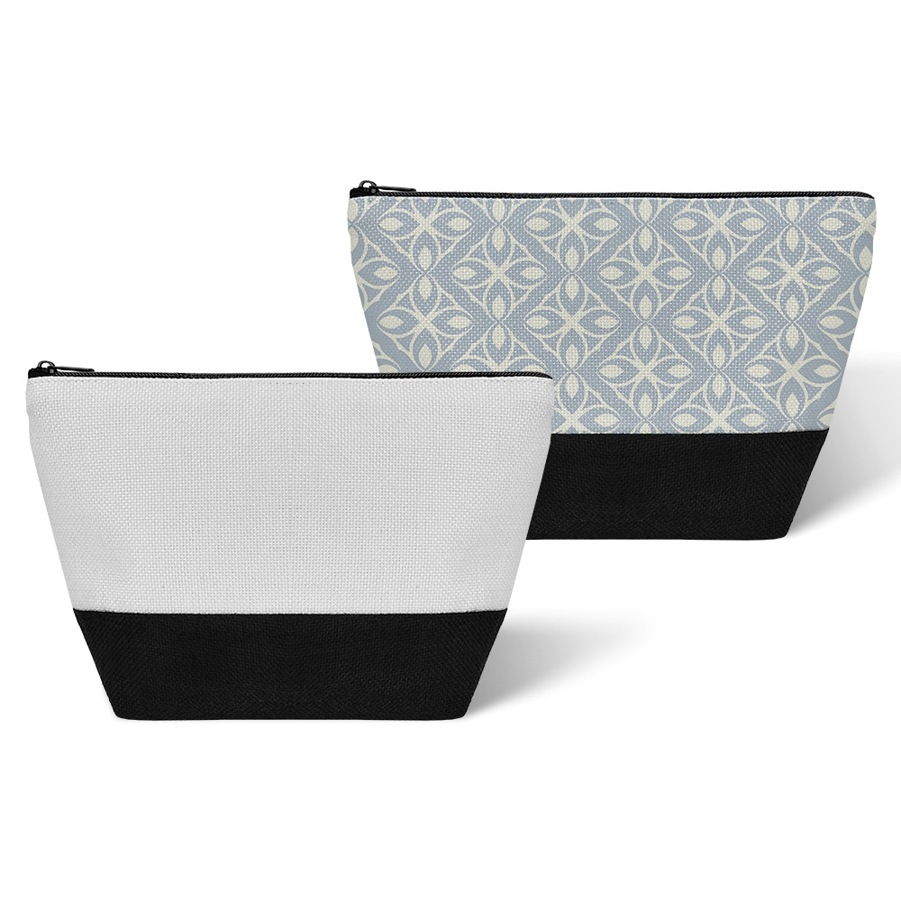 Nuevo bolso de lino bolsa de transferencia térmica de lino bolsa de cosméticos sublimación ropa bolsa de cosméticos material de impresión al por mayor