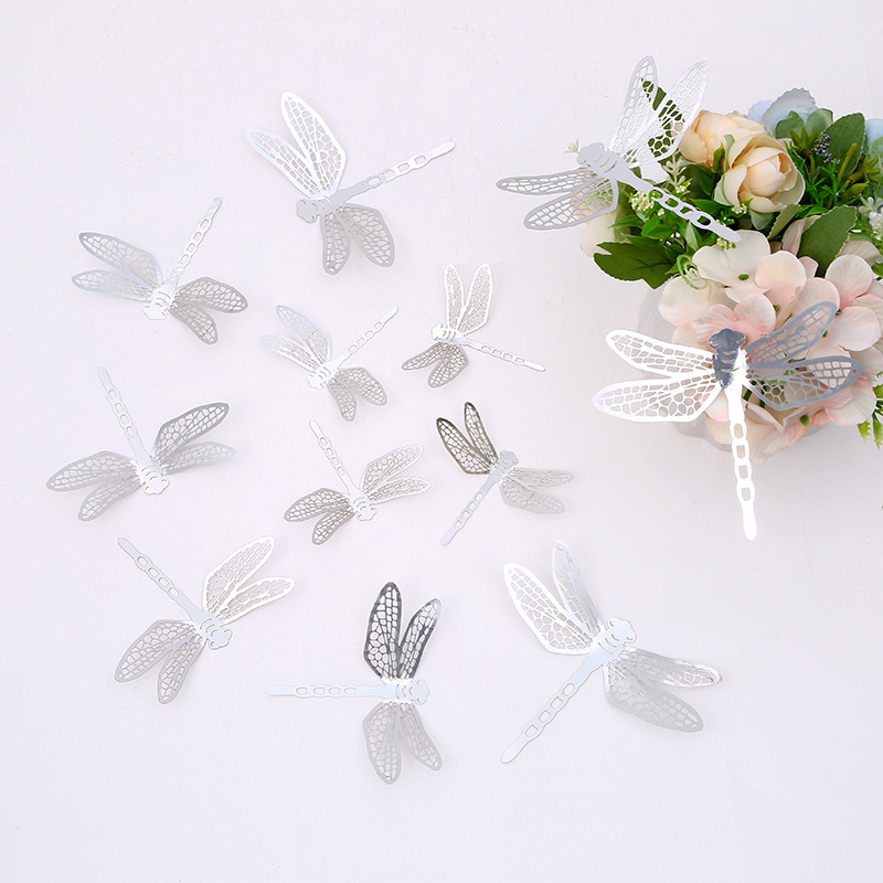 3d Gradient Dragonfly Wall Stickers For Home And Wedding Decor_voghion.com