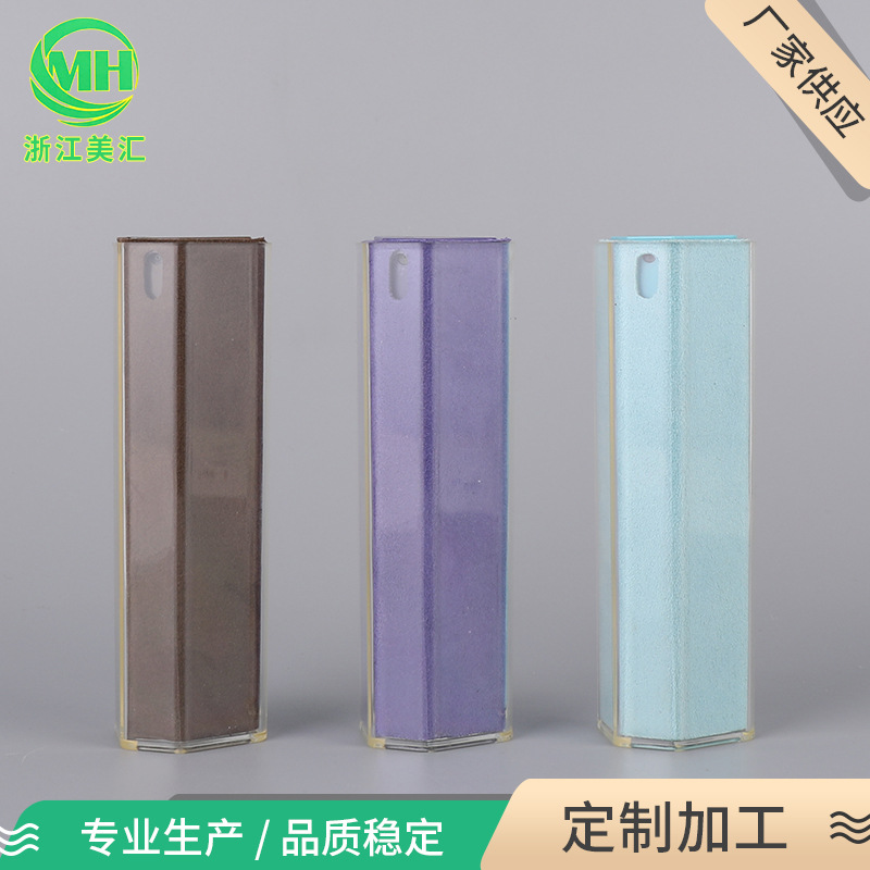 厂家现货30ml三角棱型方管喷雾瓶 消毒液口腔喷瓶 方形塑料喷雾瓶