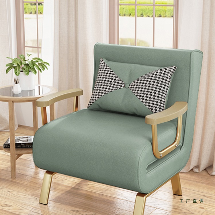 皮艺沙发床折叠两用单人家用小型小户型阳台沙发伸缩床地台折叠床