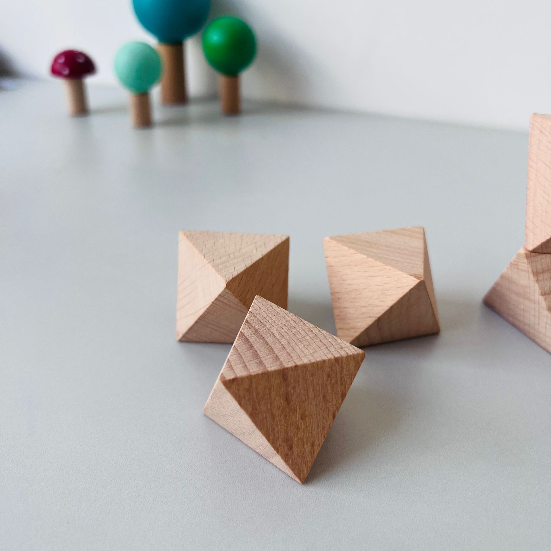 dados transfronterizos dados de madera piezas de madera accesorios de juguetes de madera dados de ocho caras dados de doce caras fábrica directa